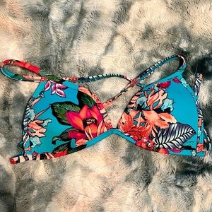 Billabong Blue Floral Bikini Too